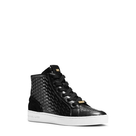 michael kors sneaker schwarz weiss|michael kors denim sneakers.